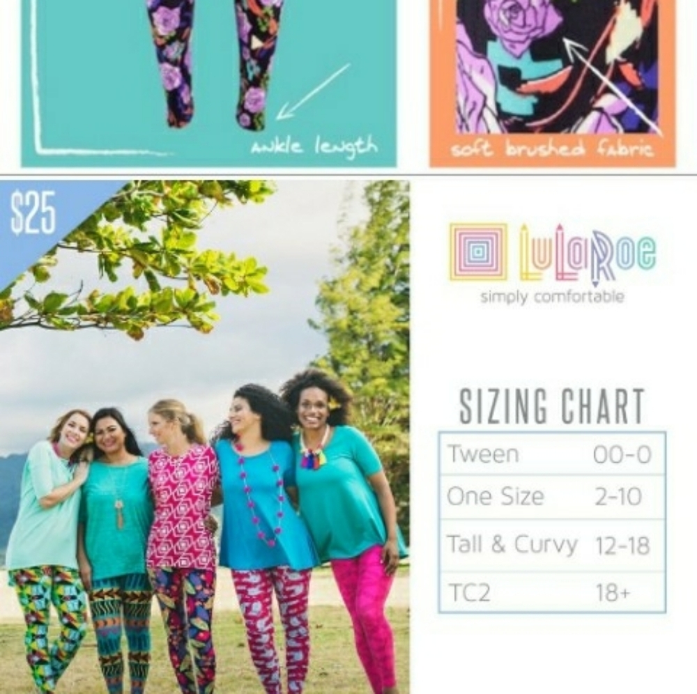 🎇 SOLD 🎇LuLaRoe leggings T/C - Picture 4 of 4